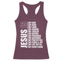 Jesus Is My Everything My God My Lord And Savior Christian Racerback Tank Top - Wonder Print Shop