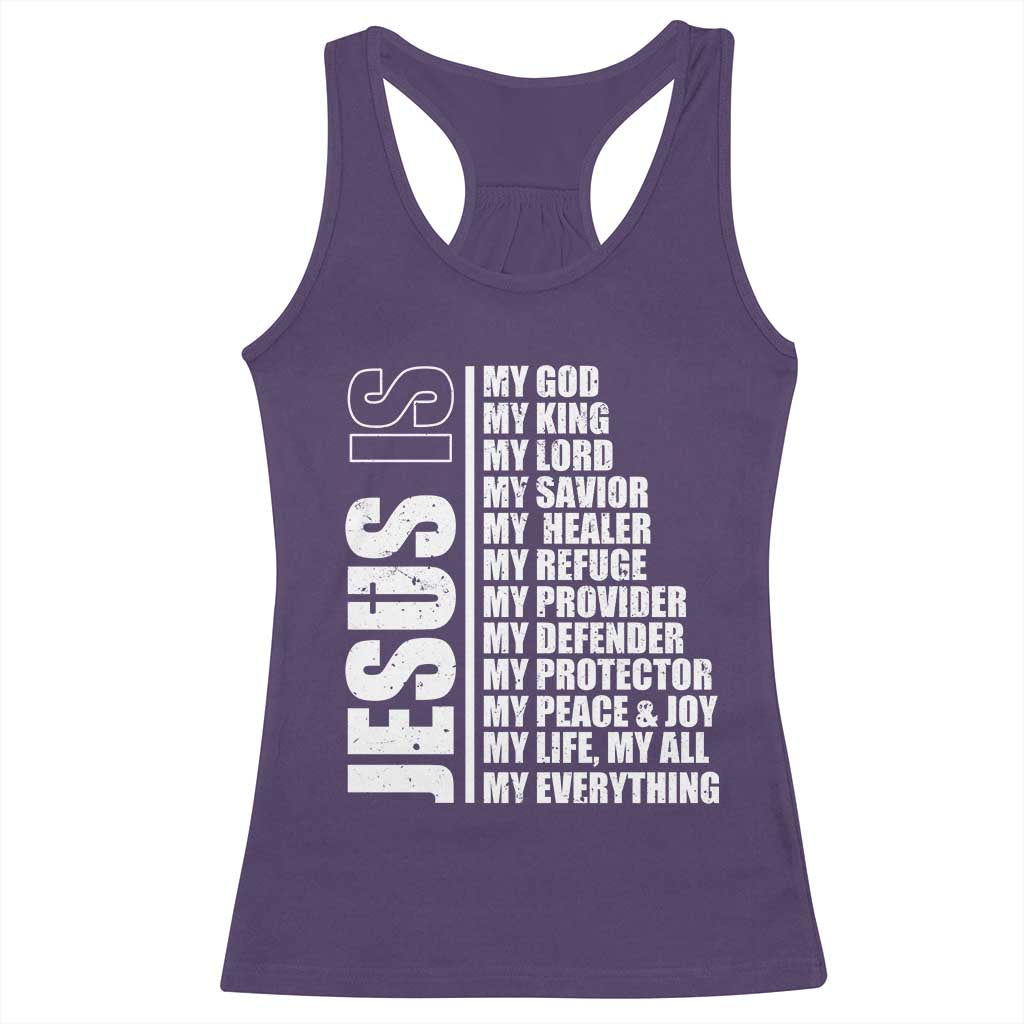 Jesus Is My Everything My God My Lord And Savior Christian Racerback Tank Top - Wonder Print Shop