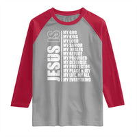 Jesus Is My Everything My God My Lord And Savior Christian Raglan Shirt - Wonder Print Shop