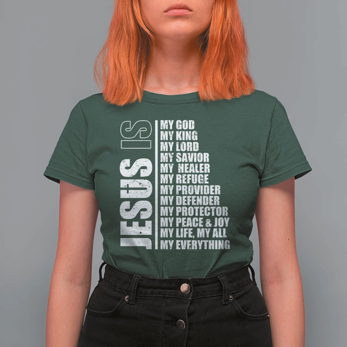 Jesus Is My Everything My God My Lord And Savior Christian T Shirt For Women - Wonder Print Shop