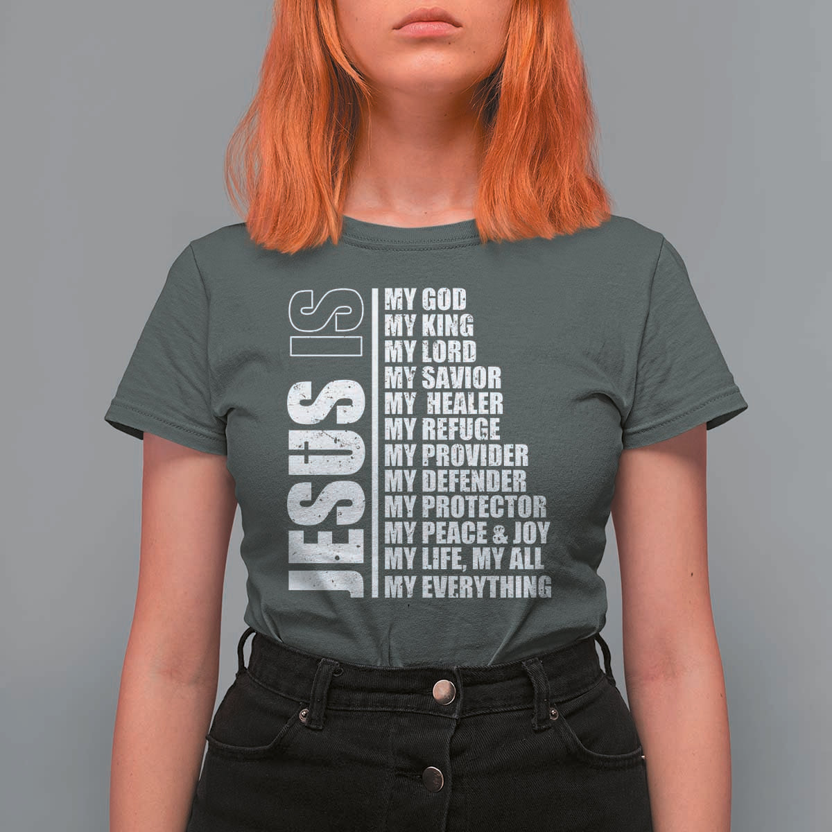 Jesus Is My Everything My God My Lord And Savior Christian T Shirt For Women - Wonder Print Shop