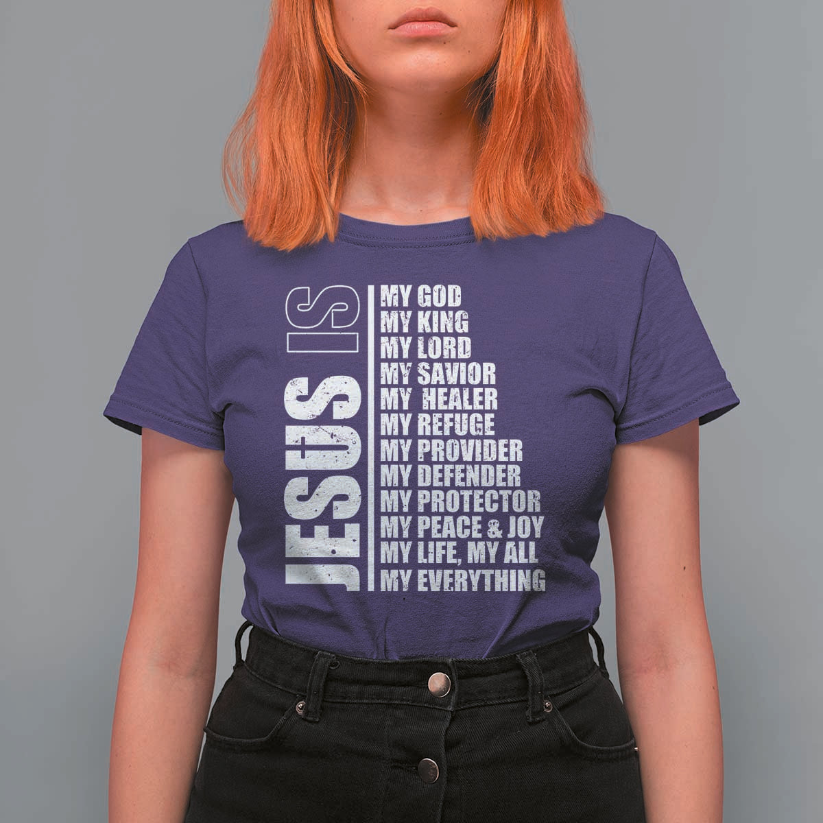 Jesus Is My Everything My God My Lord And Savior Christian T Shirt For Women - Wonder Print Shop