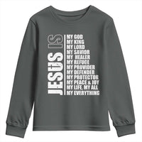 Jesus Is My Everything My God My Lord And Savior Christian Youth Sweatshirt - Wonder Print Shop