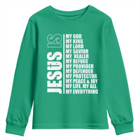 Jesus Is My Everything My God My Lord And Savior Christian Youth Sweatshirt - Wonder Print Shop