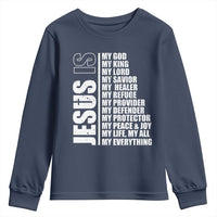 Jesus Is My Everything My God My Lord And Savior Christian Youth Sweatshirt - Wonder Print Shop
