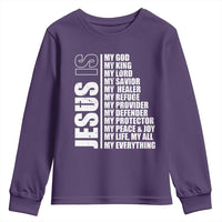 Jesus Is My Everything My God My Lord And Savior Christian Youth Sweatshirt - Wonder Print Shop