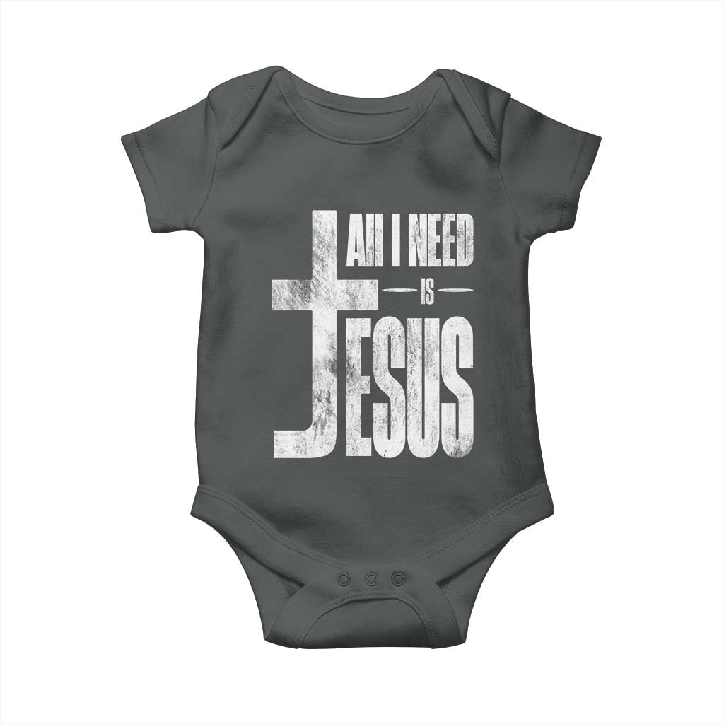 All I Need Is Jesus Baby Onesie Christian Believer Faith God Religious - Wonder Print Shop