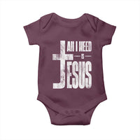 All I Need Is Jesus Baby Onesie Christian Believer Faith God Religious - Wonder Print Shop