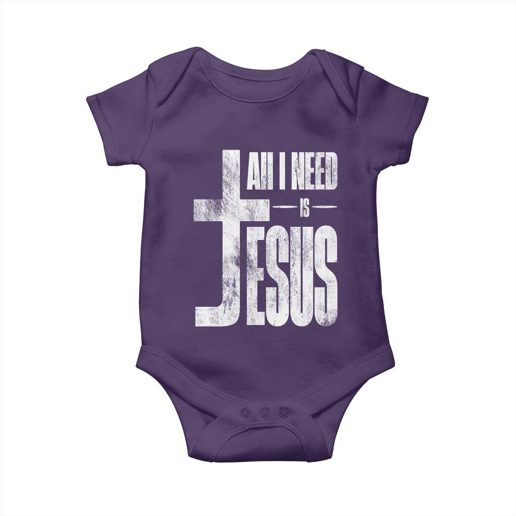 All I Need Is Jesus Baby Onesie Christian Believer Faith God Religious - Wonder Print Shop