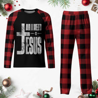 All I Need Is Jesus Plaid Pajama Set Christian Believer Faith God Religious - Wonder Print Shop