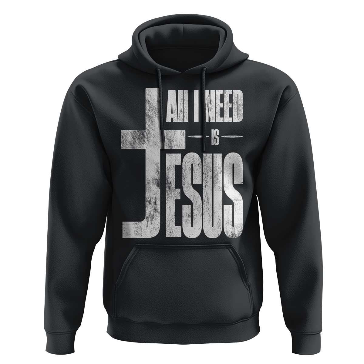 All I Need Is Jesus Hoodie Christian Believer Faith God Religious - Wonder Print Shop