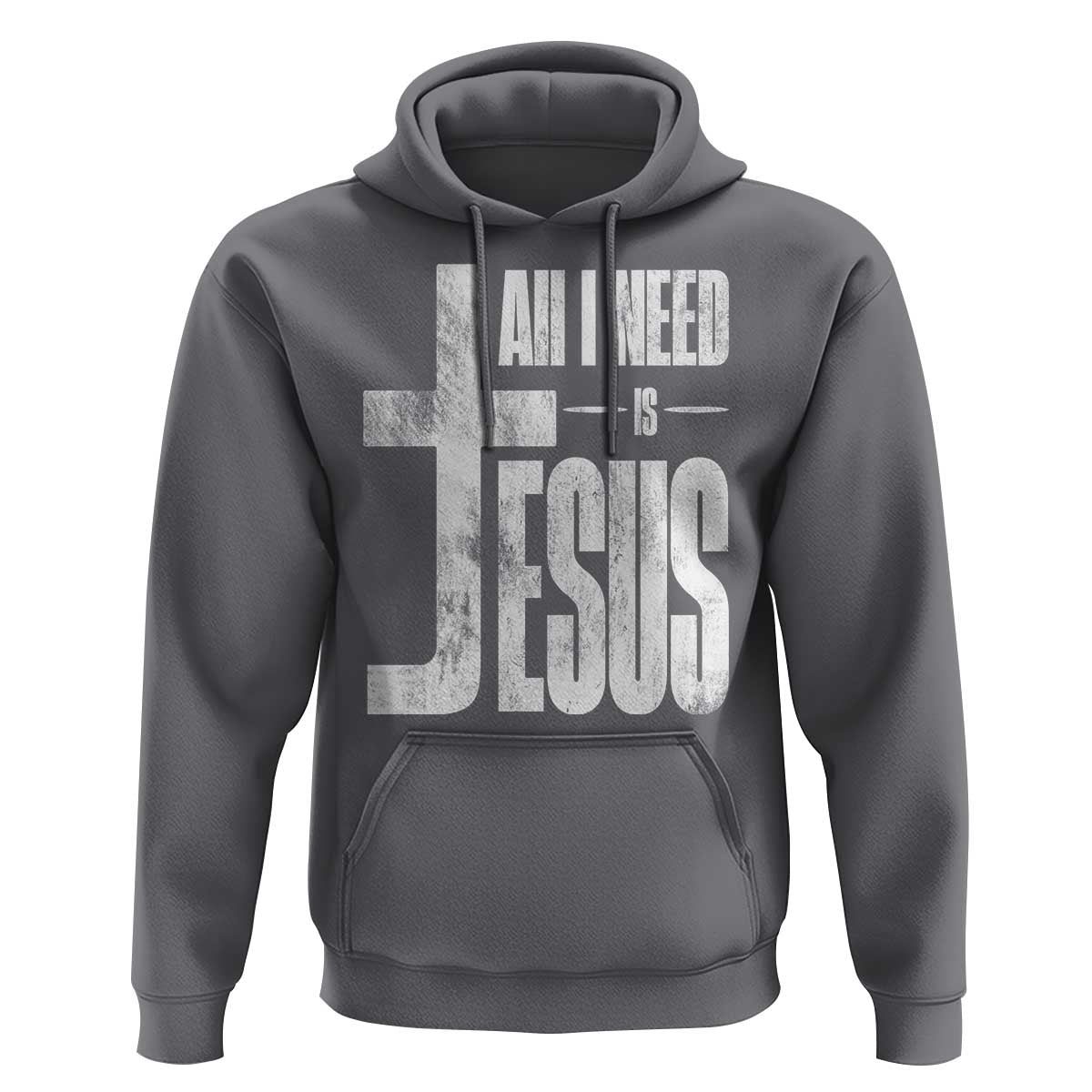 All I Need Is Jesus Hoodie Christian Believer Faith God Religious - Wonder Print Shop