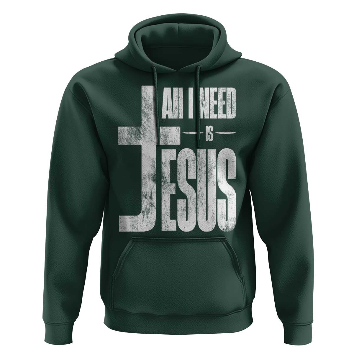 All I Need Is Jesus Hoodie Christian Believer Faith God Religious - Wonder Print Shop