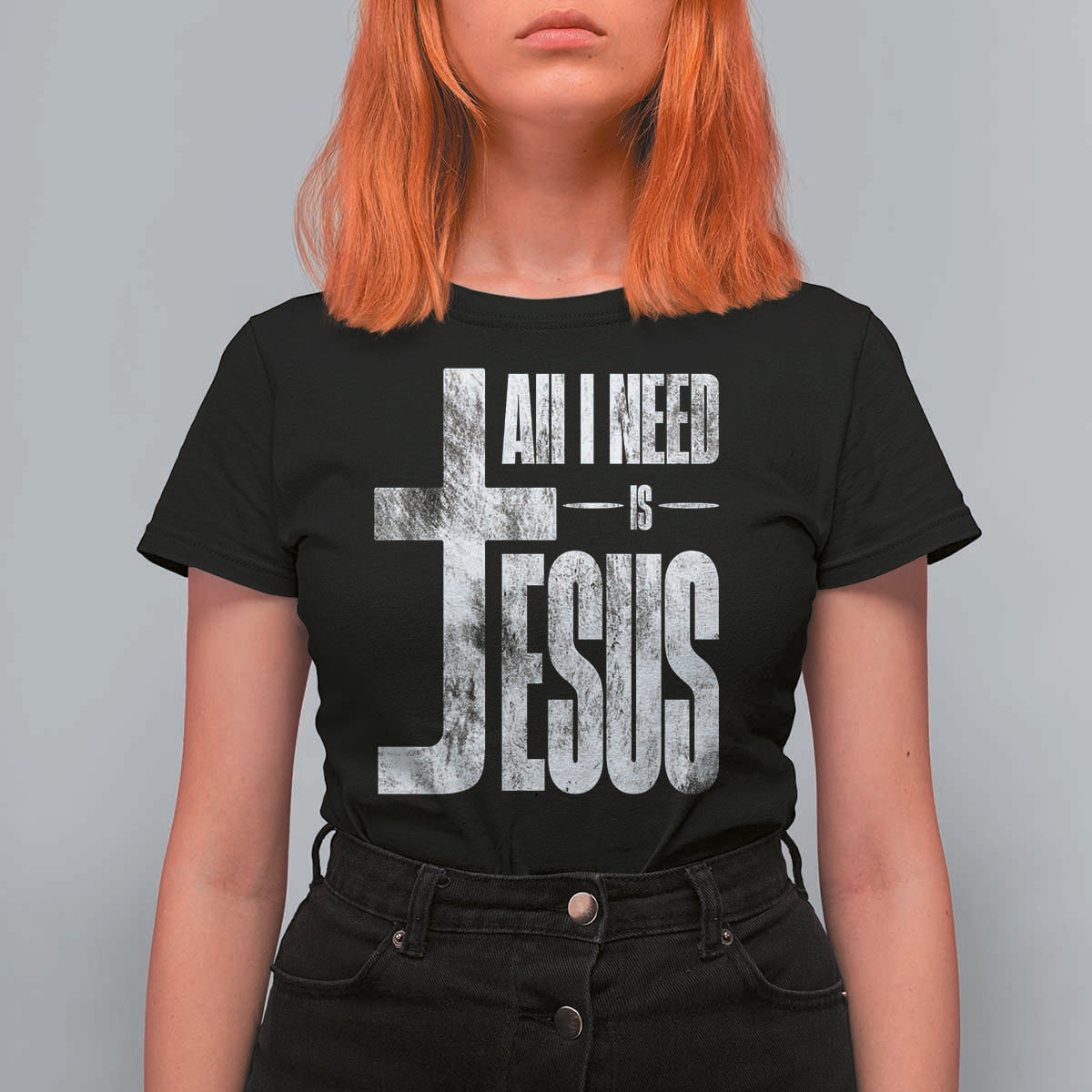 All I Need Is Jesus T Shirt For Women Christian Believer Faith God Religious - Wonder Print Shop