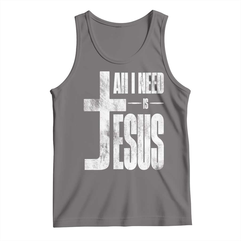 All I Need Is Jesus Tank Top Christian Believer Faith God Religious - Wonder Print Shop
