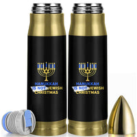 Funny Hanukkah Is Not Jewish Christmas Bullet Tumbler Chanukah Menorah - Wonder Print Shop