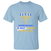 Funny Hanukkah Is Not Jewish Christmas T Shirt Chanukah Menorah - Wonder Print Shop