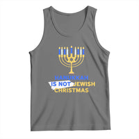 Funny Hanukkah Is Not Jewish Christmas Tank Top Chanukah Menorah - Wonder Print Shop