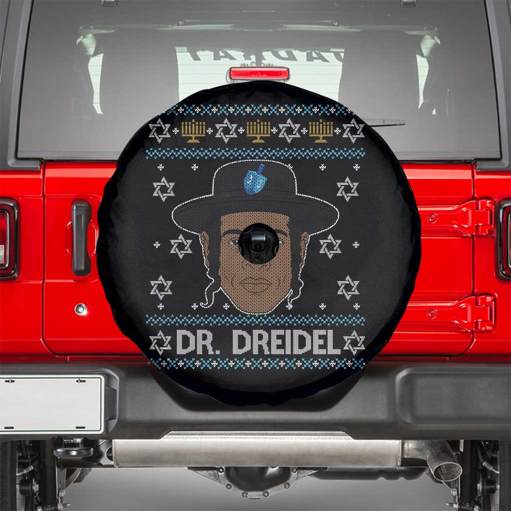 Funny Hanukkah Dreidel Spare Tire Cover Dr Dreidel Chanukah Rapper DJ - Wonder Print Shop