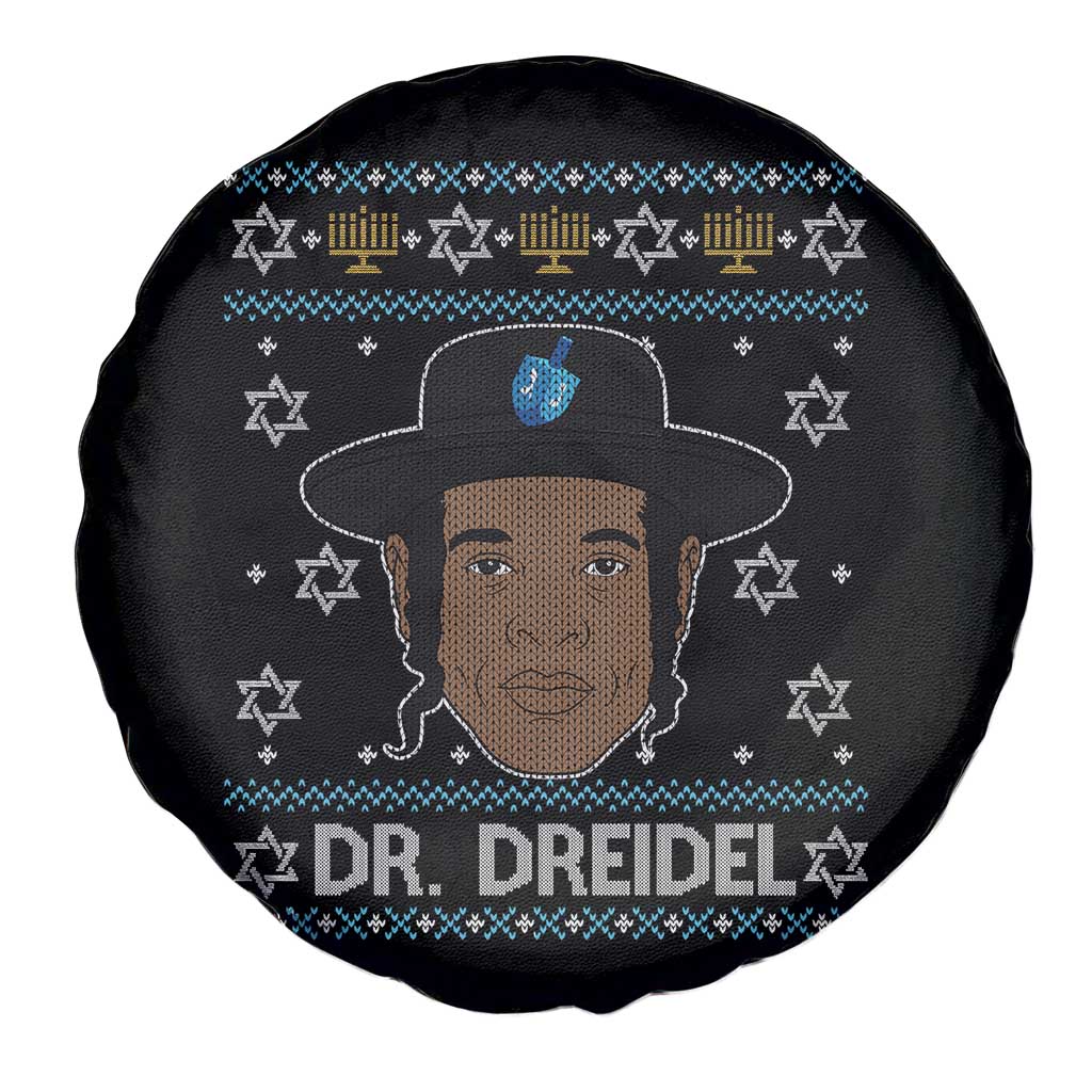 Funny Hanukkah Dreidel Spare Tire Cover Dr Dreidel Chanukah Rapper DJ - Wonder Print Shop