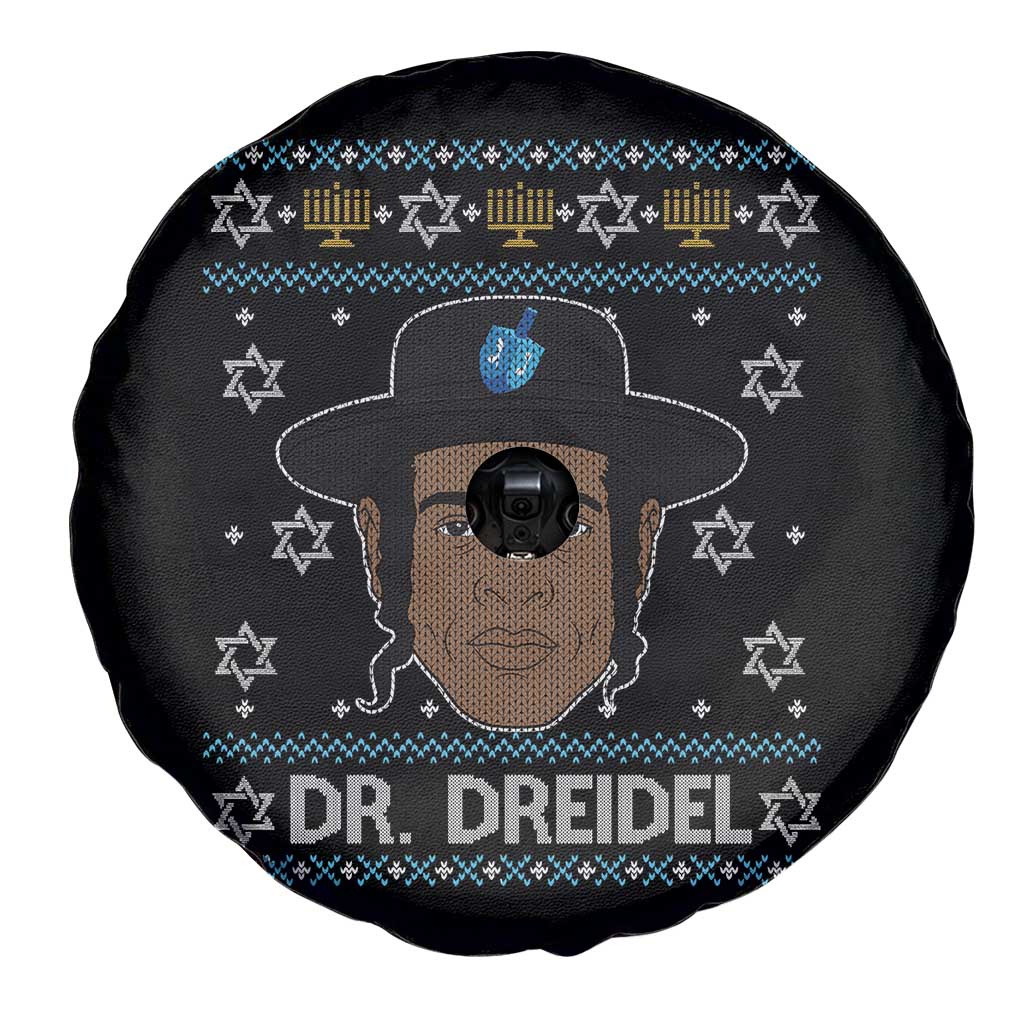 Funny Hanukkah Dreidel Spare Tire Cover Dr Dreidel Chanukah Rapper DJ - Wonder Print Shop