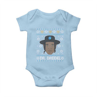 Funny Hanukkah Dreidel Baby Onesie Dr Dreidel Chanukah Rapper DJ - Wonder Print Shop
