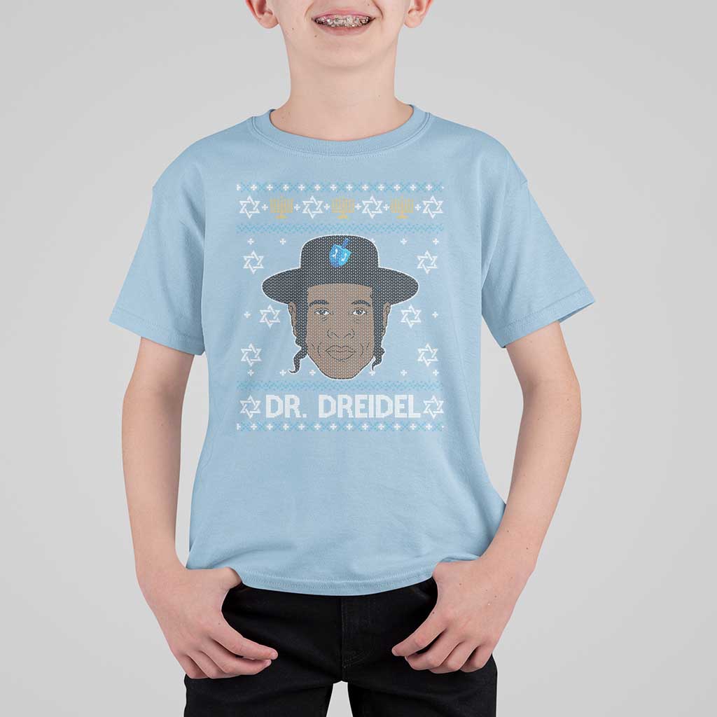 Funny Hanukkah Dreidel T Shirt For Kid Dr Dreidel Chanukah Rapper DJ - Wonder Print Shop