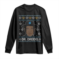 Funny Hanukkah Dreidel Long Sleeve Shirt Dr Dreidel Chanukah Rapper DJ - Wonder Print Shop