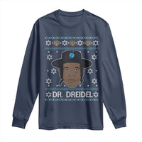 Funny Hanukkah Dreidel Long Sleeve Shirt Dr Dreidel Chanukah Rapper DJ - Wonder Print Shop