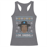 Funny Hanukkah Dreidel Racerback Tank Top Dr Dreidel Chanukah Rapper DJ - Wonder Print Shop