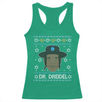 Funny Hanukkah Dreidel Racerback Tank Top Dr Dreidel Chanukah Rapper DJ - Wonder Print Shop