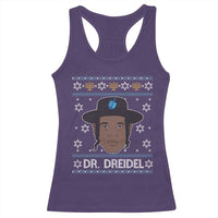 Funny Hanukkah Dreidel Racerback Tank Top Dr Dreidel Chanukah Rapper DJ - Wonder Print Shop