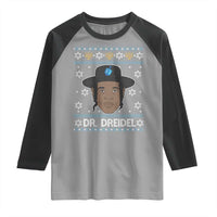 Funny Hanukkah Dreidel Raglan Shirt Dr Dreidel Chanukah Rapper DJ - Wonder Print Shop