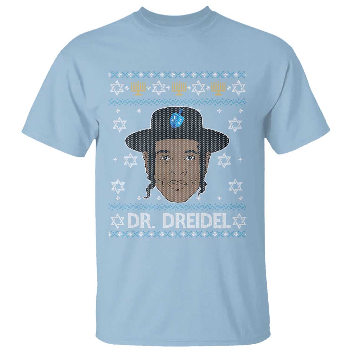 Funny Hanukkah Dreidel T Shirt Dr Dreidel Chanukah Rapper DJ - Wonder Print Shop