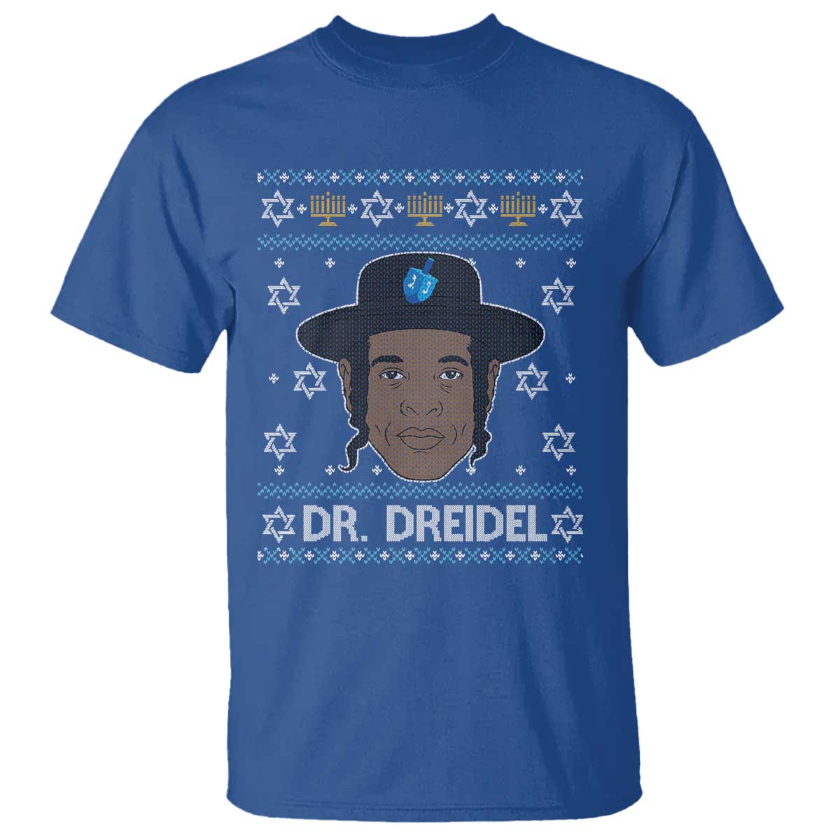 Funny Hanukkah Dreidel T Shirt Dr Dreidel Chanukah Rapper DJ - Wonder Print Shop
