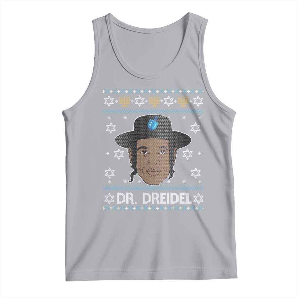 Funny Hanukkah Dreidel Tank Top Dr Dreidel Chanukah Rapper DJ - Wonder Print Shop