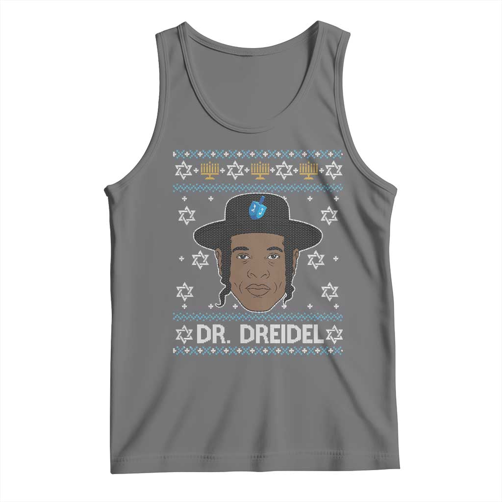 Funny Hanukkah Dreidel Tank Top Dr Dreidel Chanukah Rapper DJ - Wonder Print Shop