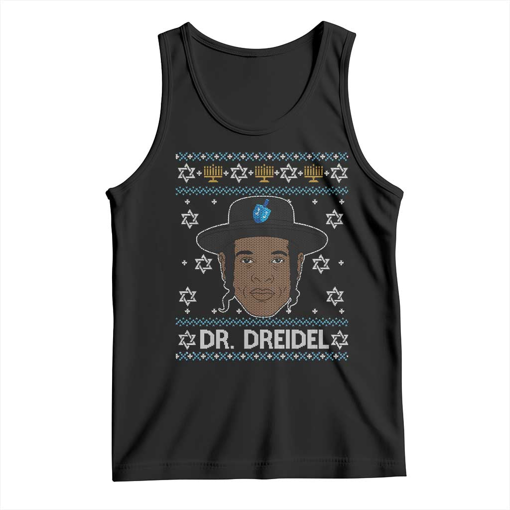 Funny Hanukkah Dreidel Tank Top Dr Dreidel Chanukah Rapper DJ - Wonder Print Shop