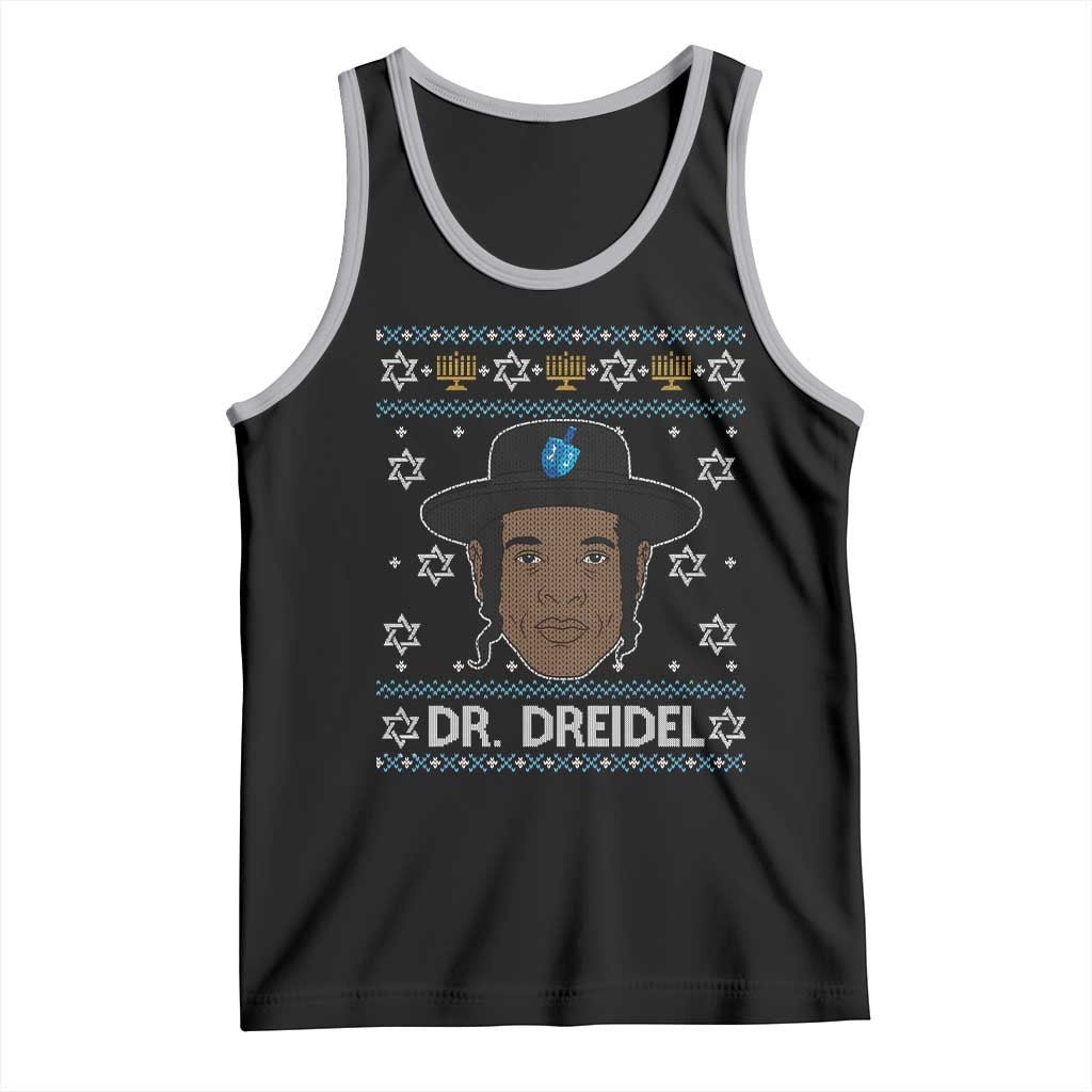 Funny Hanukkah Dreidel Tank Top Dr Dreidel Chanukah Rapper DJ - Wonder Print Shop