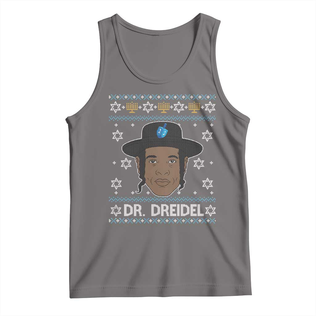 Funny Hanukkah Dreidel Tank Top Dr Dreidel Chanukah Rapper DJ - Wonder Print Shop