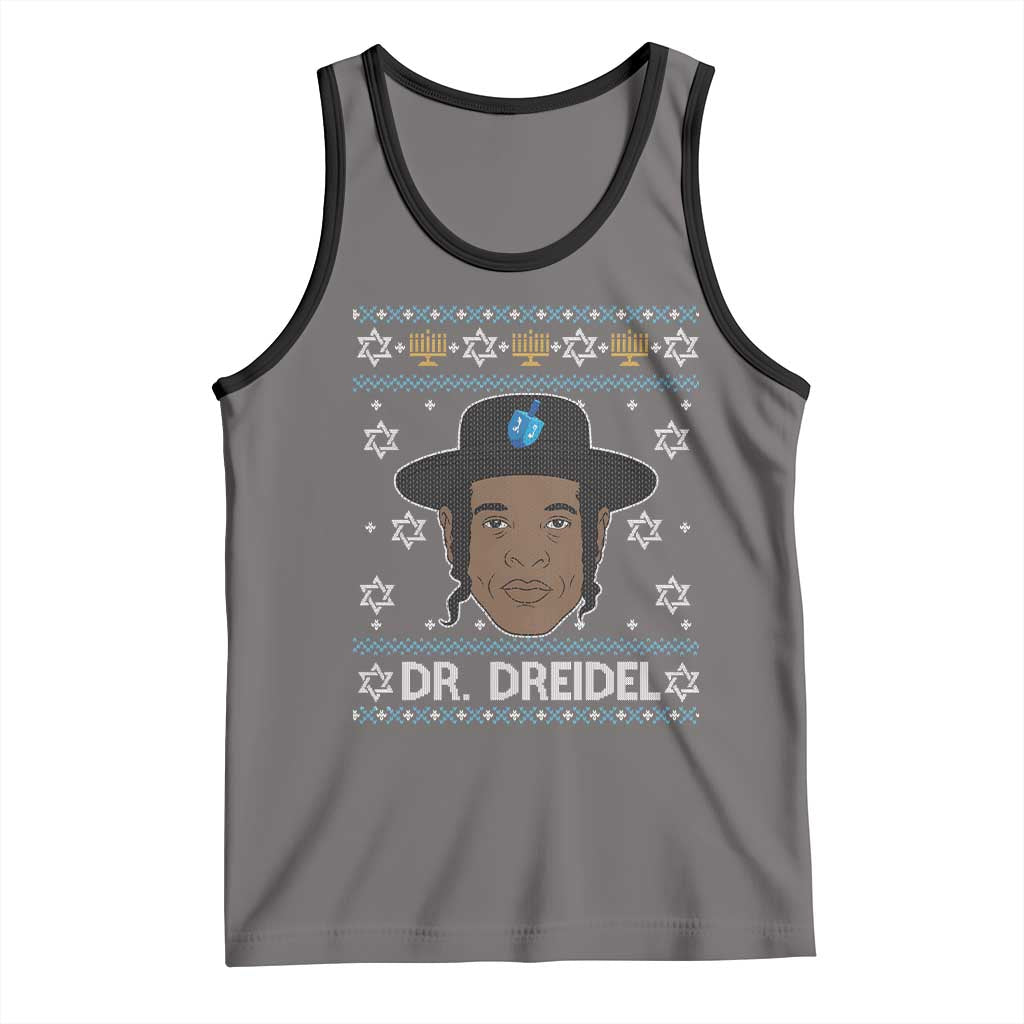 Funny Hanukkah Dreidel Tank Top Dr Dreidel Chanukah Rapper DJ - Wonder Print Shop