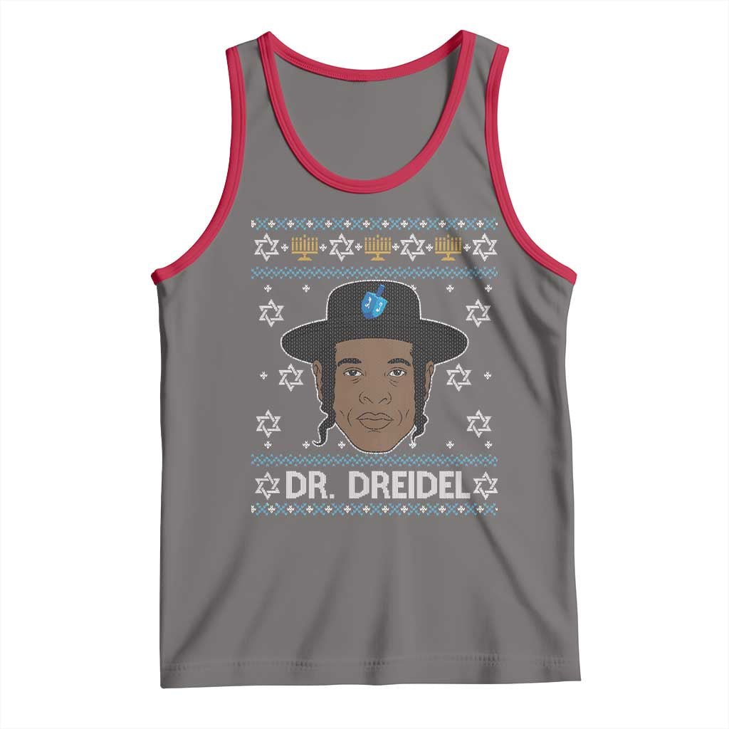 Funny Hanukkah Dreidel Tank Top Dr Dreidel Chanukah Rapper DJ - Wonder Print Shop
