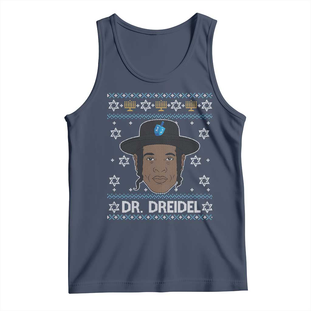 Funny Hanukkah Dreidel Tank Top Dr Dreidel Chanukah Rapper DJ - Wonder Print Shop