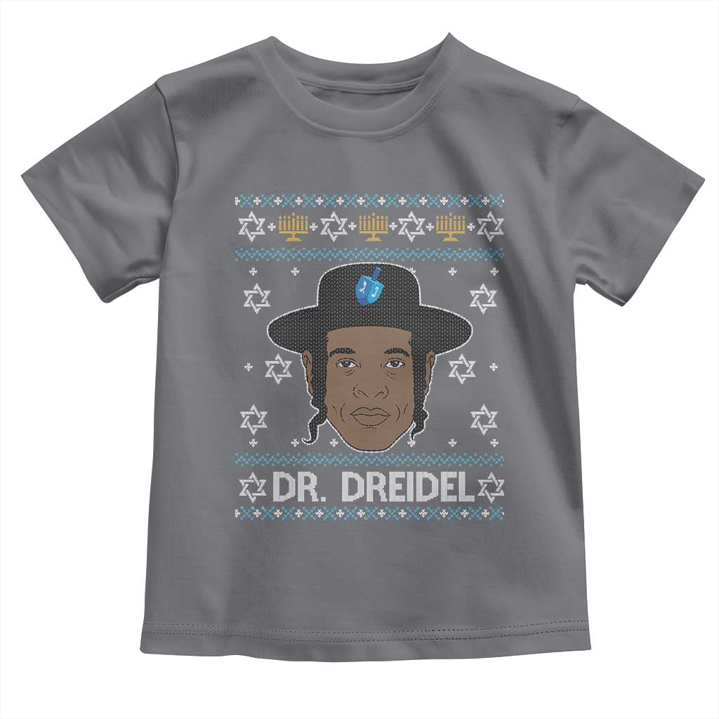 Funny Hanukkah Dreidel Toddler T Shirt Dr Dreidel Chanukah Rapper DJ - Wonder Print Shop