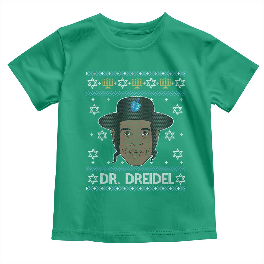 Funny Hanukkah Dreidel Toddler T Shirt Dr Dreidel Chanukah Rapper DJ - Wonder Print Shop