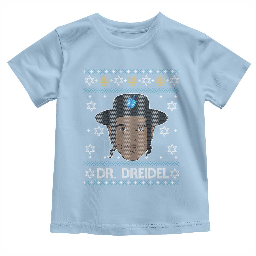 Funny Hanukkah Dreidel Toddler T Shirt Dr Dreidel Chanukah Rapper DJ - Wonder Print Shop