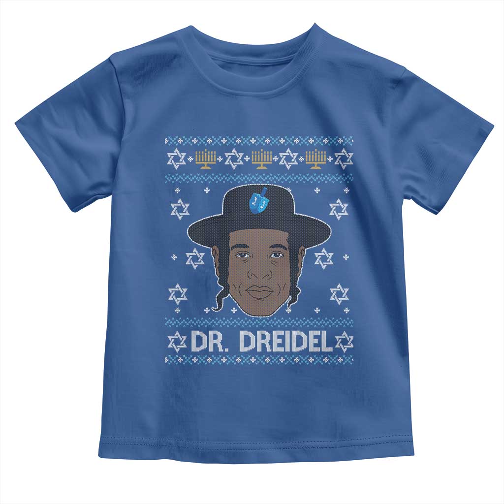 Funny Hanukkah Dreidel Toddler T Shirt Dr Dreidel Chanukah Rapper DJ - Wonder Print Shop
