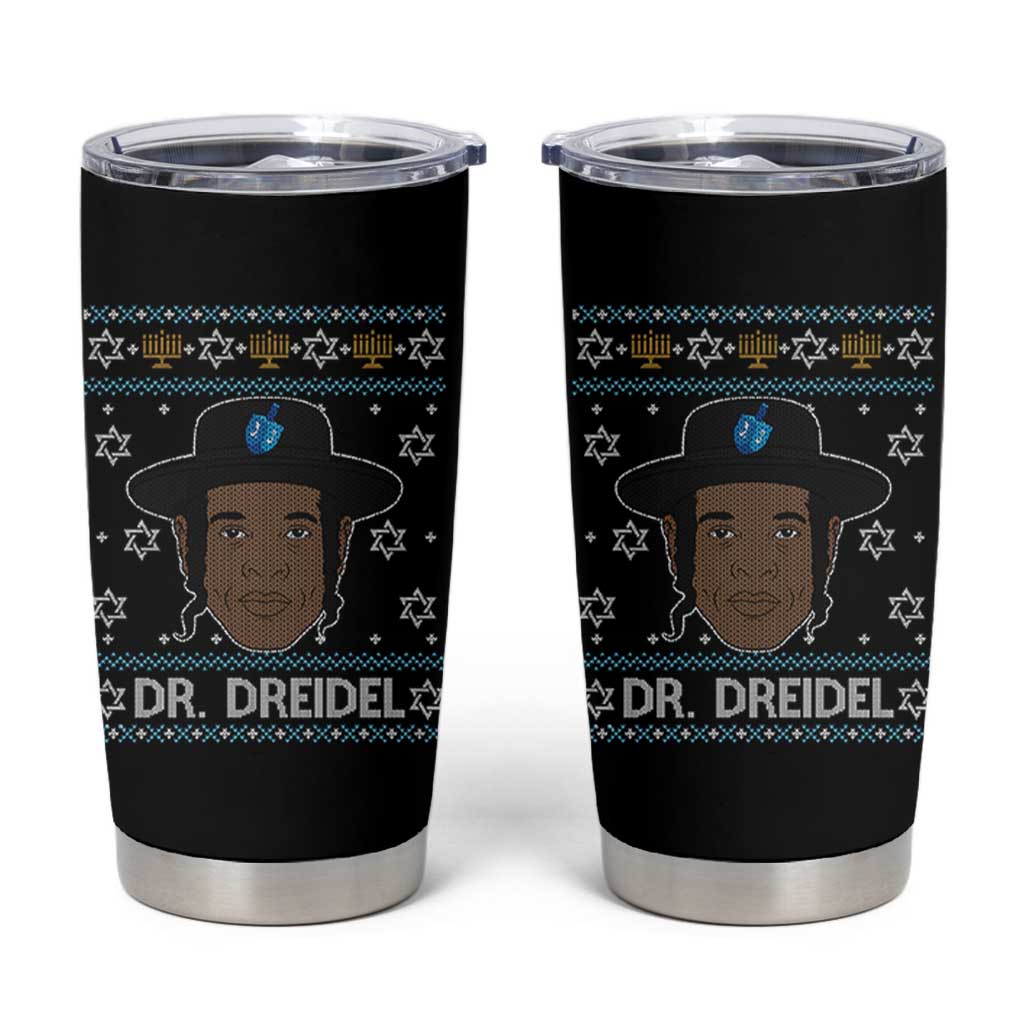 Funny Hanukkah Dreidel Tumbler Cup Dr Dreidel Chanukah Rapper DJ - Wonder Print Shop