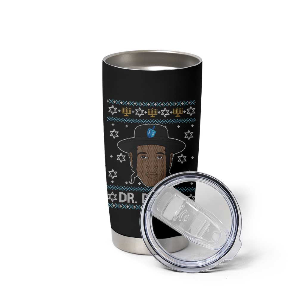 Funny Hanukkah Dreidel Tumbler Cup Dr Dreidel Chanukah Rapper DJ - Wonder Print Shop