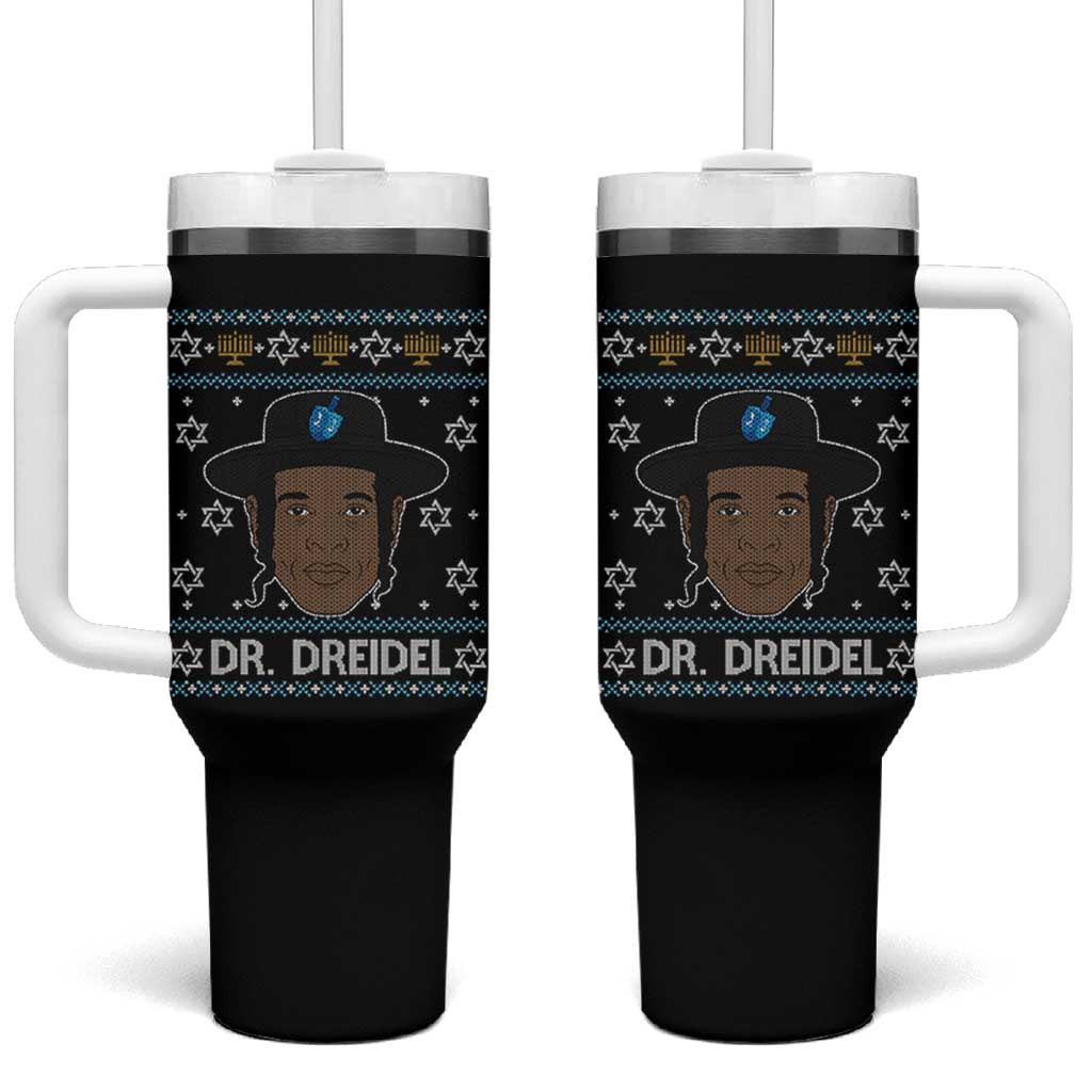 Funny Hanukkah Dreidel Tumbler With Handle Dr Dreidel Chanukah Rapper DJ - Wonder Print Shop